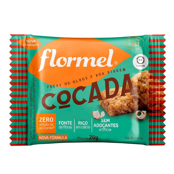 Cocada Zero Açúcar Flormel 20g