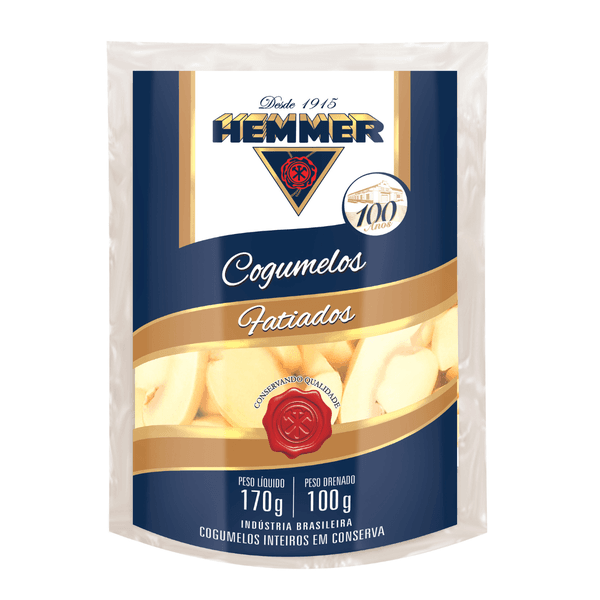 Cogumelos Fatiados Hemmer Sachê 100g