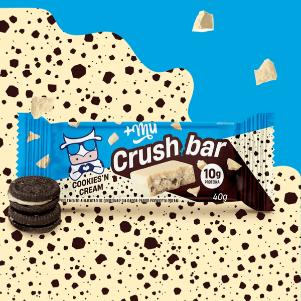 Crush Bar +mu Cookies\'n Cream Com 10g De Proteína 40g