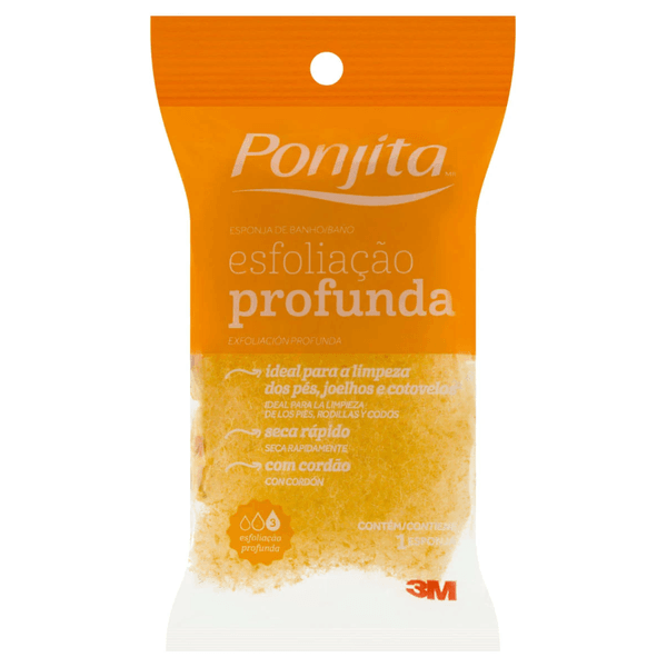 Esponja De Banho Ponjita Esfoliação Profunda
