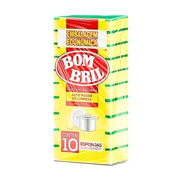 Esponja Multiuso Bom Bril - 10 Unidades