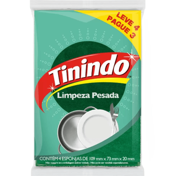 Esponja Multiuso Tinindo - Leve 4 Pague 3