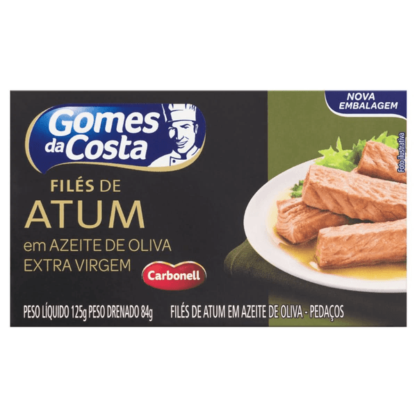 Filé De Atum Em Azeite De Oliva Gomes Da Costa 125g