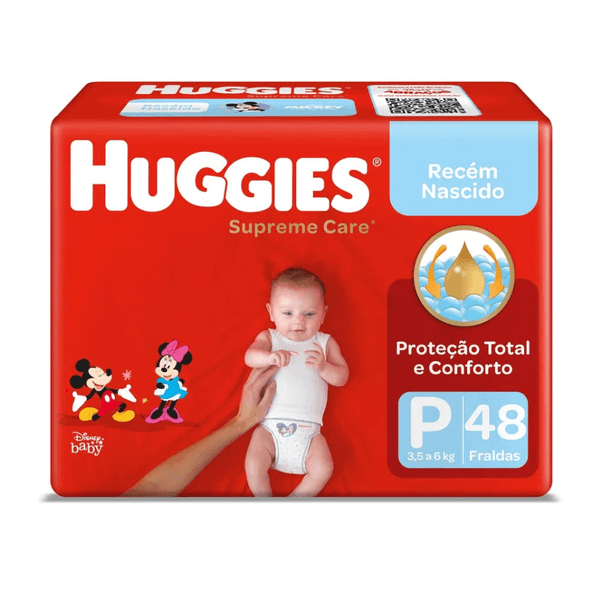 Fralda Huggies Supreme Care Com Xtra-flex p - 48 Unidades