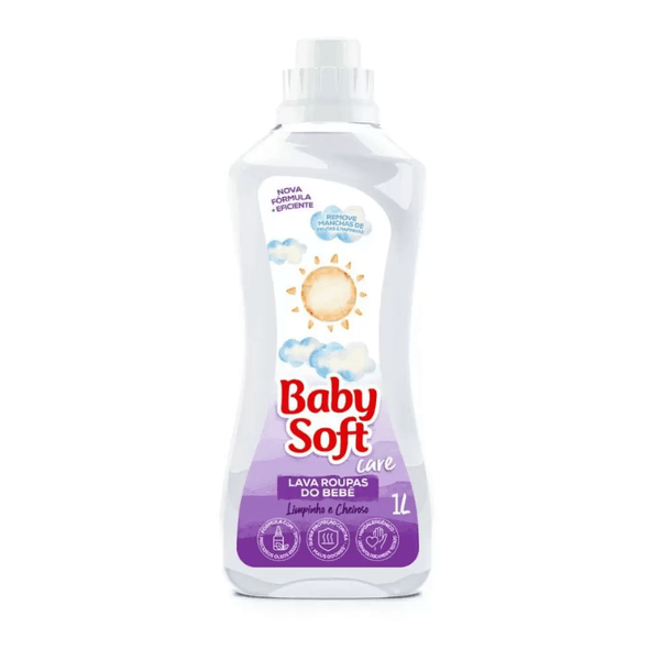 Lava Roupas Líquido Infantil Baby Soft Limpinho e Cheiroso 1l