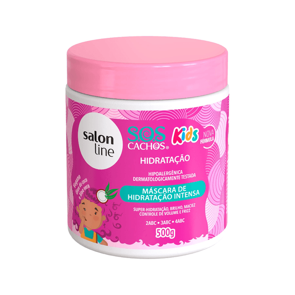 Máscara De Hidratação Intensa Salon Line Sos Cachos Kids Hidratação 500g