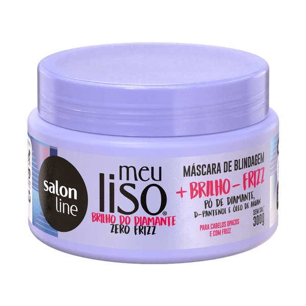 Máscara De Hidratação Salon Line Meu Liso + Brilho - Frizz 300g