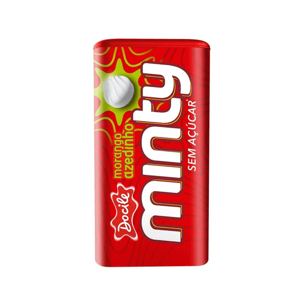 Pastilha Docile Minty Morango Sem Açúcar 21g