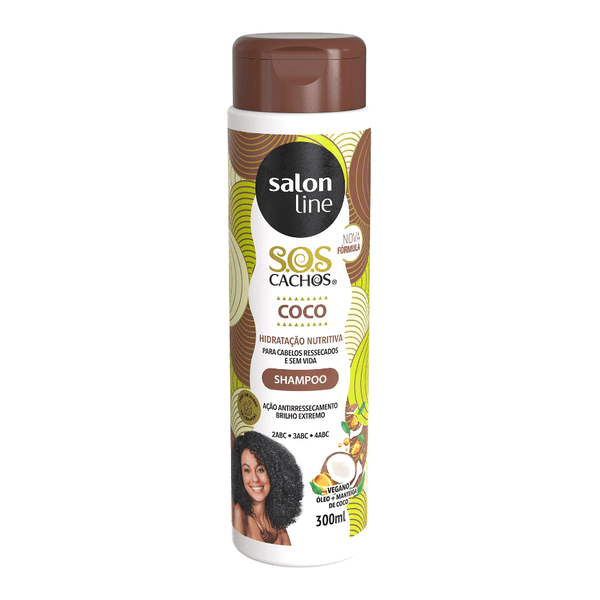 Shampoo Salon Line Sos Cachos Coco Tratamento Profundo 300ml