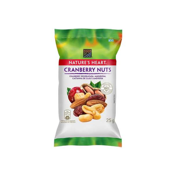 Snack Natures Heart Cranberry Nuts 25g
