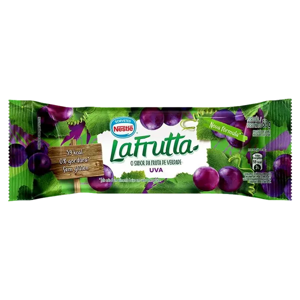 Sorvete La Frutta Uva Picolé 66g