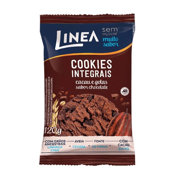 Cookie Integral Linea Cacau Com Gotas De Chocolate 120g