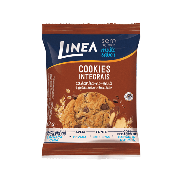 Cookie Integral Linea Castanha Com Gotas 30g