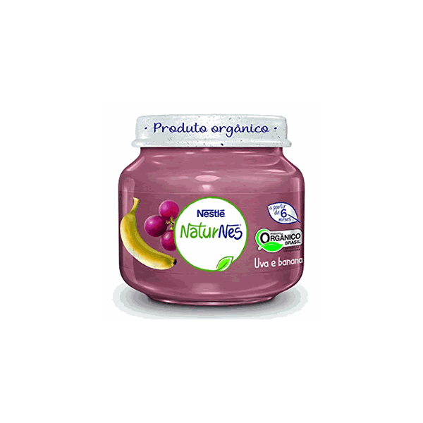 Papinha Orgânica Nestlé Naturnes Uva e Banana 120g