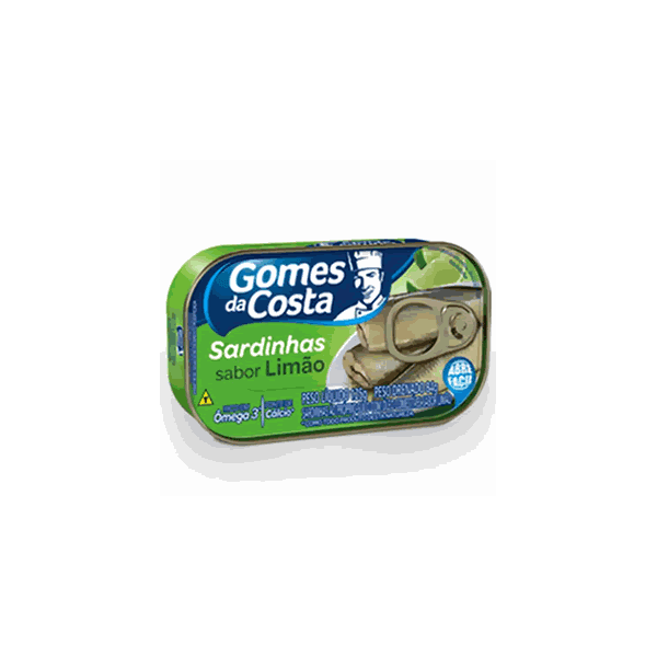 Sardinha Gome Da Costa 125g Oleo Comestivel Limao