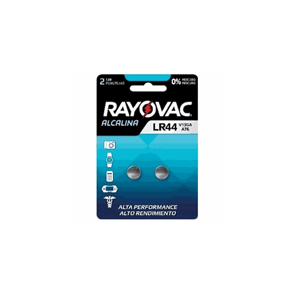 Pilha Botão Rayovac V13ga 1,5v - 2 Unidades