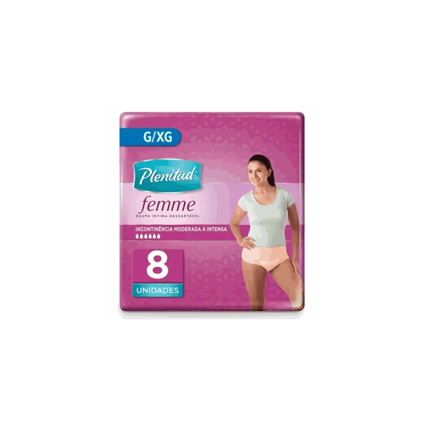 Roupa Intima Active G/xg 8un Fem