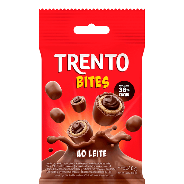 Trento Bites Chocolate Ao Leite 40g