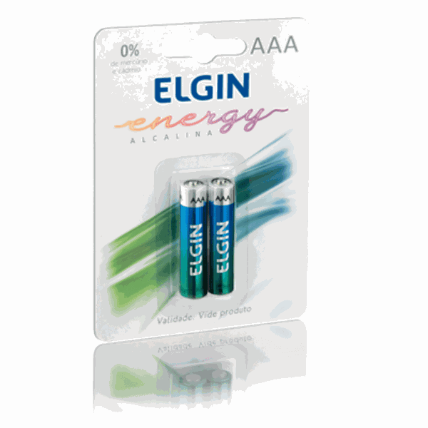 Pilha Alcalina AAA Lr3 ELGIN (C/2 unidades)