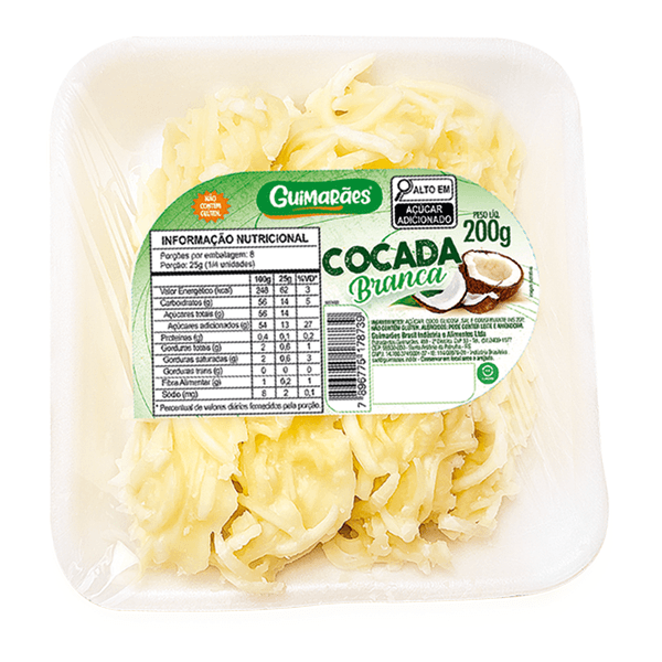 Cocada Branca Bandejas 200g