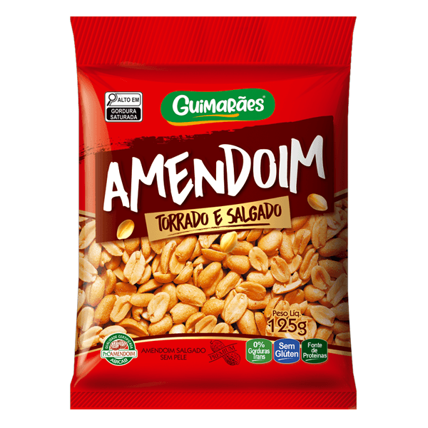 Amendoim Torrado Salgado 125g