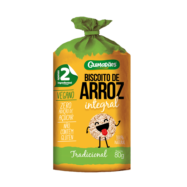 Biscoito De Arroz Integral 80g