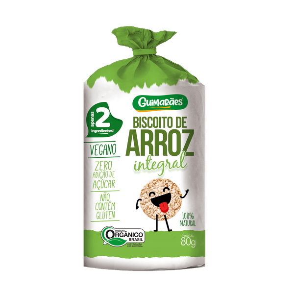 Biscoito De Arroz Integral Orgânico 80g