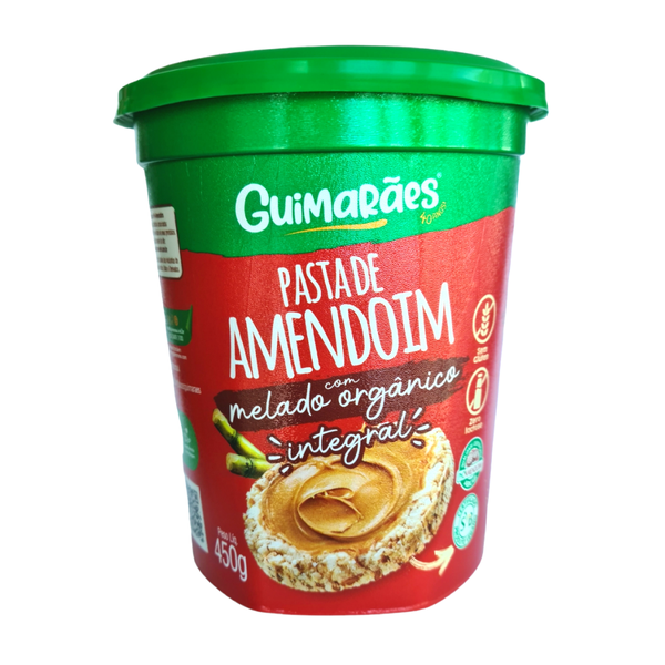 Pasta de Amendoim Com Melado Organico 450g