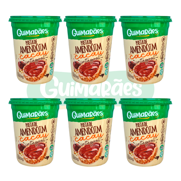 Kit Combo 06 unidades Pasta de Amendoim Cacau 1.005kg