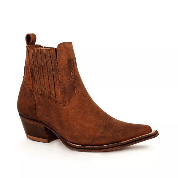 Botina Masculina Couro Crazy Horse Sela - Silverado Botas