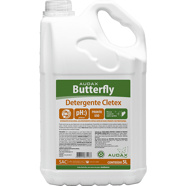 DETERGENTE 5L CLETEX BUTTERFLY AUDAX