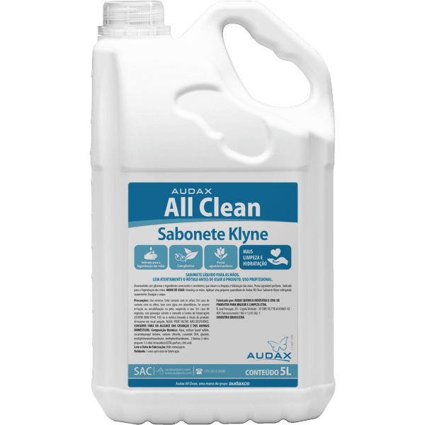 SABONETE LIQ 5L KLYNE AZUL ALL CLEAN AUDAX