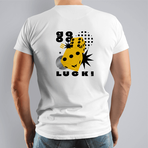 Camiseta T-Shirt Masculina White Good Luck 