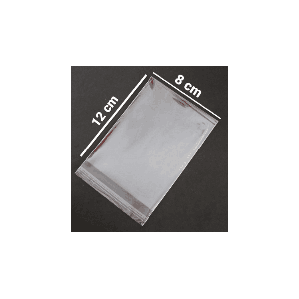 SACO PLASTICO PP ADESIVADO 08x12 - PCTE 100 UNID 