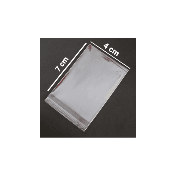 SACO PLASTICO PP ADESIVADO 04x07 - PCTE 100 UNID 