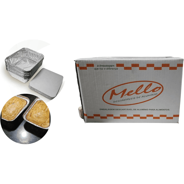 BANDEJA DE ALUMINIO MELLO - 0750ML - Cx 100 UNID