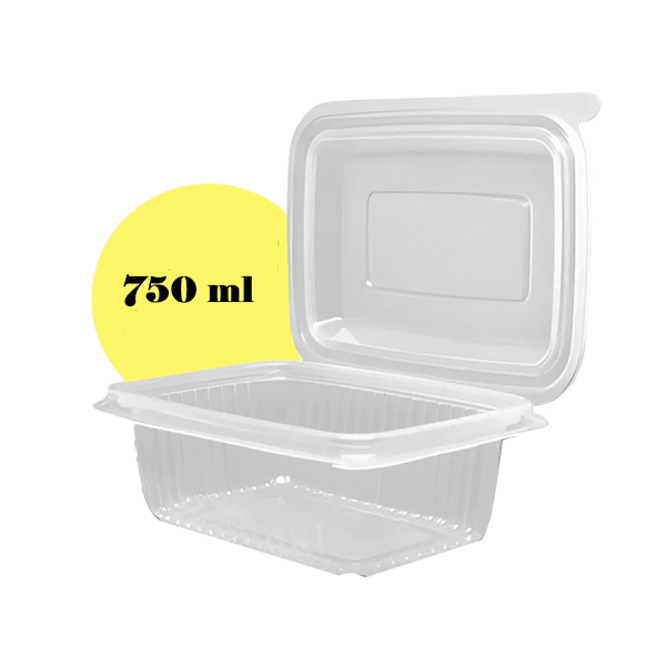 POTE RETANGULAR 0750ML RIOPLASTIC - Cx 144 UNIDADES