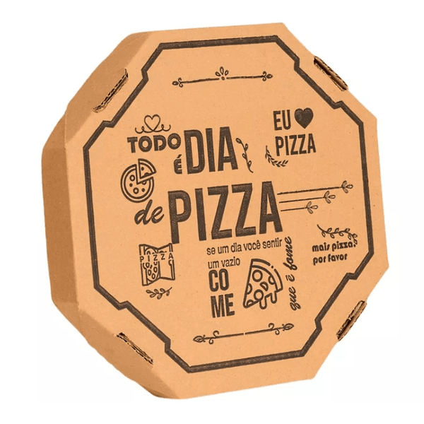 CX PIZZA OITAVADA IMPRESSA 35 CM - FD 25 UNID 