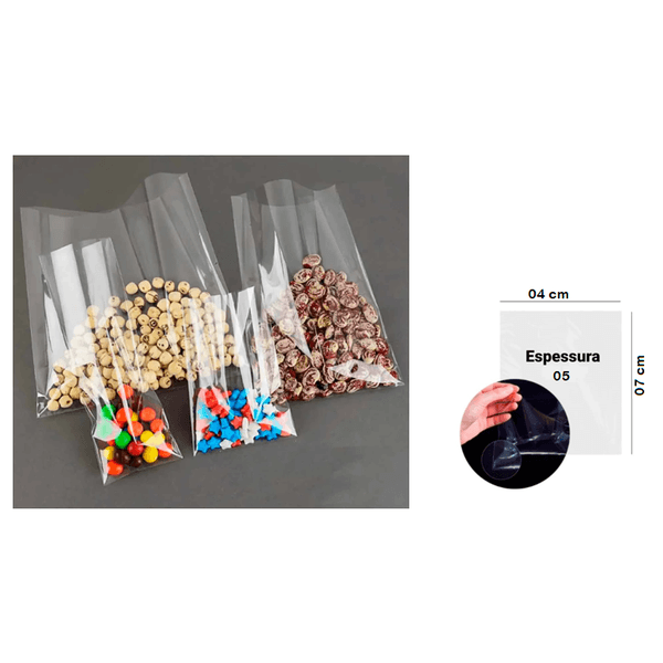 SACO POLIPROPILENO 04X07X05 - PCTE 1000 UNID 