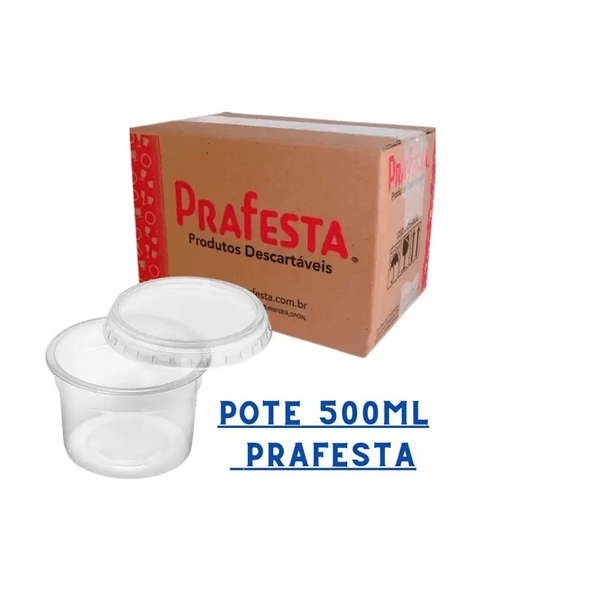 POTE REDONDO 0500G PRAFESTA - Cx 288 UNID 