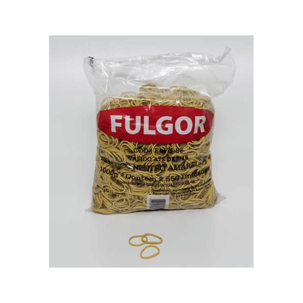 ELASTICO FULGOR NEUTRO/AM Nº 08 - PCTE 1KG