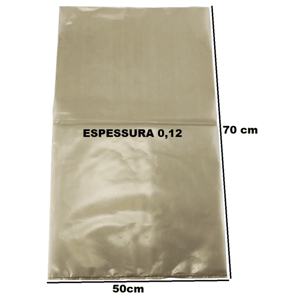 SACO PLAST RECICLADO CANELA 50x70x12 - PCTE 1 KG 
