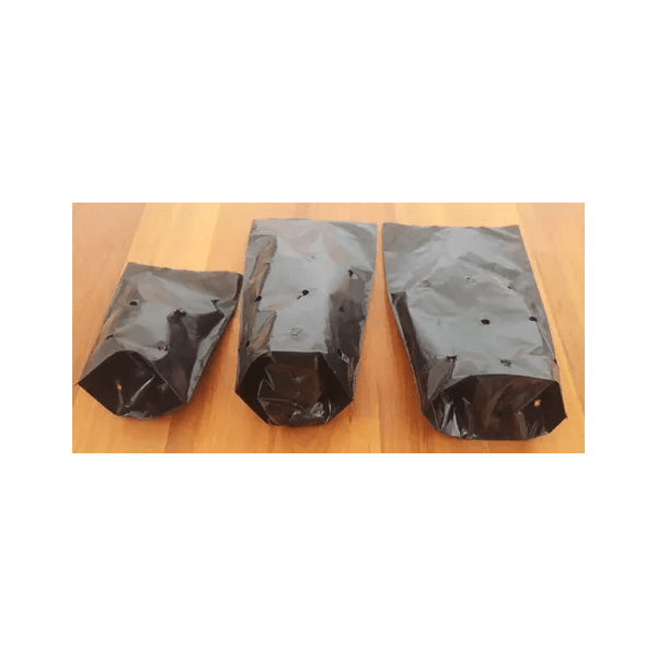 SACO PLASTICO MUDAS 15x25x08 - PCTE 1 KG (+- 300 UNID)