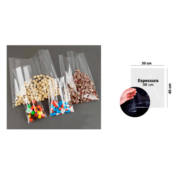 SACO POLIPROPILENO 30X40X08 - PCTE 1 KG