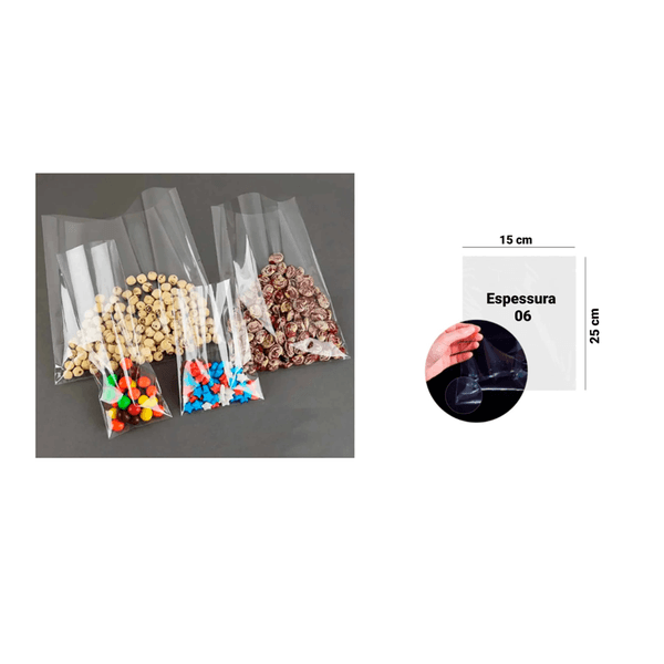 SACO POLIPROPILENO 15X25X06 - PCTE 1 KG