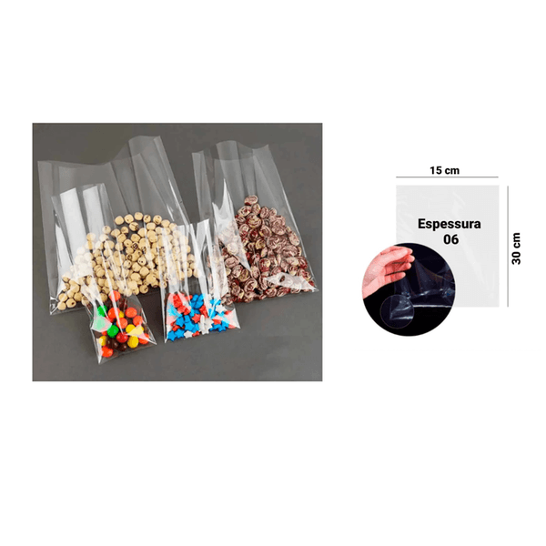 SACO POLIPROPILENO 15X30X06 - PCTE 1 KG
