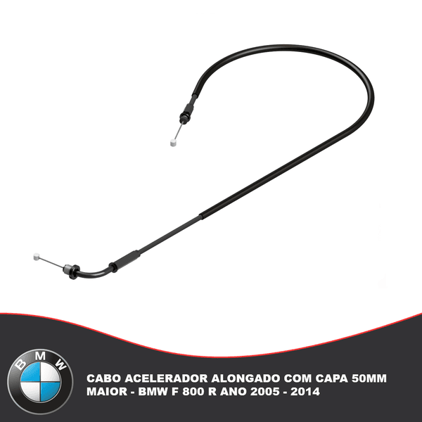 Cabo Acelerador Alongado Com Capa 50mm Maior - BMW f 800 r Ano 2005 - 2014