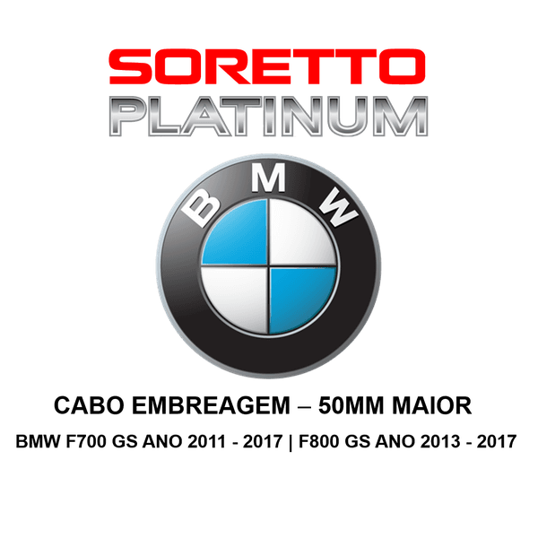 Cabo Embreagem Alongado 50mm Maior - Bmw F700 Gs Ano 2011 - 2017 | F800 Gs Ano 2013 - 2017