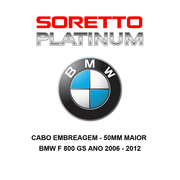 Cabo Embreagem Alongado 50mm Maior - Bmw f 800 Gs Ano 2006 - 2012