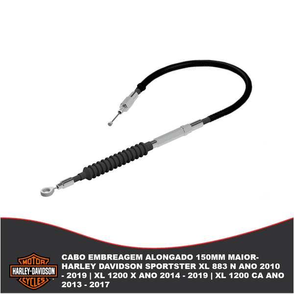 Cabo Embreagem Alongado 150mm Maior- Harley Davidson Sportster Xl 883 n Ano 2010 - 2019